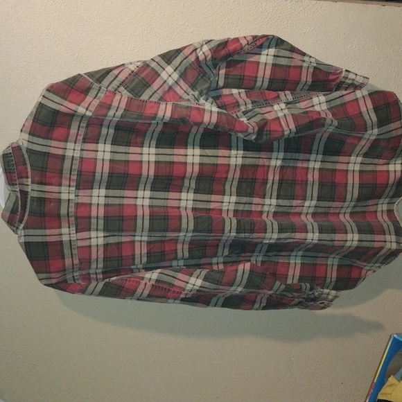 Abercrombie & Fitch Vintage 90's Plaid Button Down Shacket/Shirt L - Picture 5 of 5